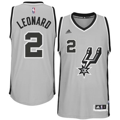 Kawhi Leonard San Antonio Spurs #2 Alternate Big And Tall Jersey - Gray