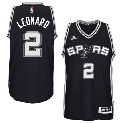 Kawhi Leonard San Antonio Spurs #2 Road Big And Tall Jersey - Black