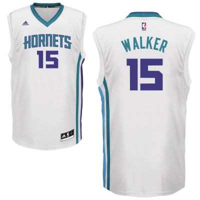 Kemba Walker Charlotte Hornets #15 Home Big And Tall Jersey - White