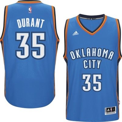 Kevin Durant Oklahoma City Thunder #35 Road Big And Tall Jersey - Blue