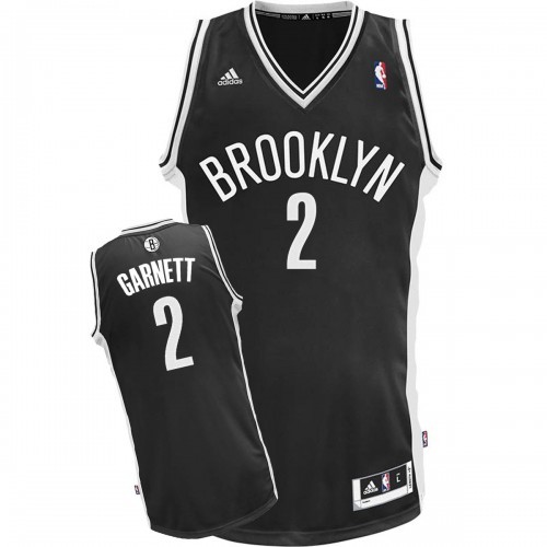 Kevin Garnett Brooklyn Nets #2 Road Big And Tall Jersey - Black