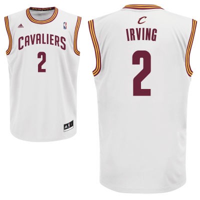 Kyrie Irving Cleveland Cavaliers #2 Home Big And Tall Jersey - White