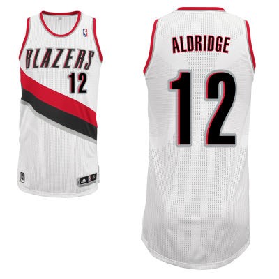 LaMarcus Aldridge Portland Trail Blazers #12 Home Big And Tall Jersey - White