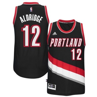 LaMarcus Aldridge Portland Trail Blazers #12 Road Big And Tall Jersey - Black