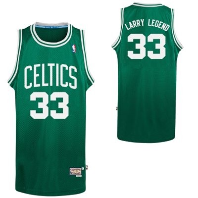 Larry Bird Boston Celtics #33 Nickname Big And Tall Jersey - Green