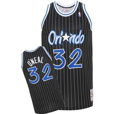 M&N Shaquille O'Neal Orlando Magic #32 Throwback Big And Tall Jersey - Black