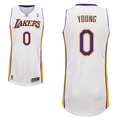 Nick Young Los Angeles Lakers #0 Home Big And Tall Jersey - White