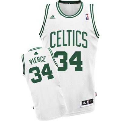 Paul Pierce Boston Celtics #34 Home Big And Tall Jersey - White