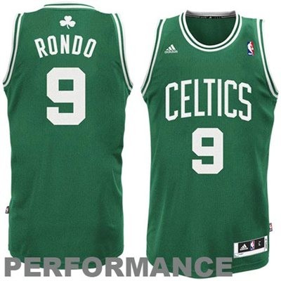 Rajon Rondo Boston Celtics #9 Road Big And Tall Jersey - Green