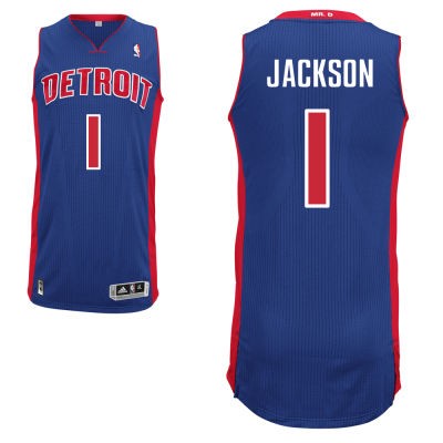 Reggie Jackson Detroit Pistons #1 Road Big And Tall Jersey - Blue