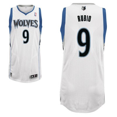 Ricky Rubio Minnesota Timberwolves #9 Home Big And Tall Jersey - White