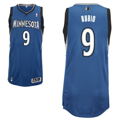 Ricky Rubio Minnesota Timberwolves #9 Road Big And Tall Jersey - Blue