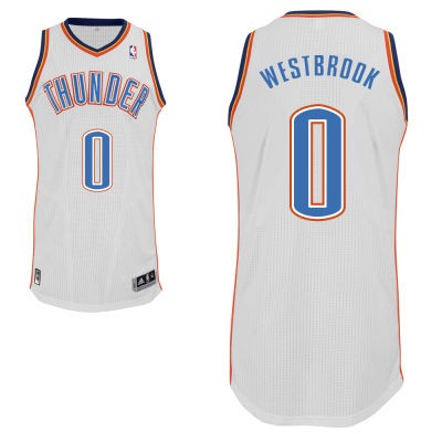 Russell Westbrook Oklahoma City Thunder #0 Home Big And Tall Jersey - White