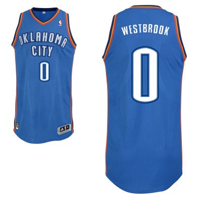 Russell Westbrook Oklahoma City Thunder #0 Road Big And Tall Jersey - Blue