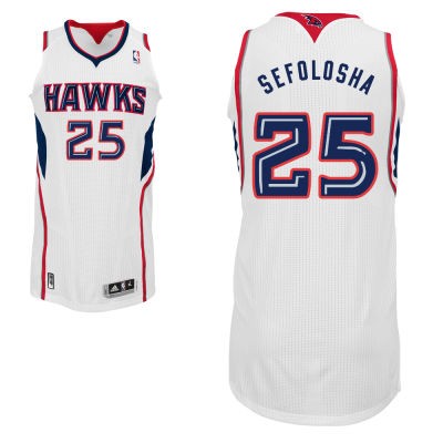 Thabo Sefolosha Atlanta Hawks #25 Home Big And Tall Jersey - White