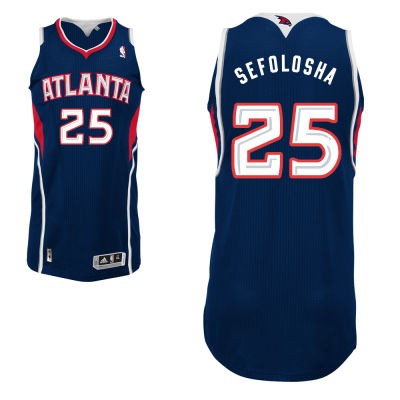 Thabo Sefolosha Atlanta Hawks #25 Road Big And Tall Jersey - Blue