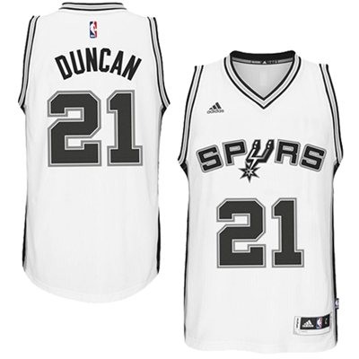 Tim Duncan San Antonio Spurs #21 Home Big And Tall Jersey - White