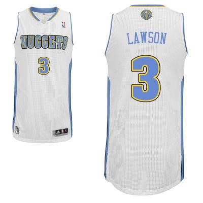 Ty Lawson Denver Nuggets #3 Home Big And Tall Jersey - White