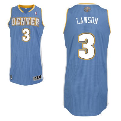 Ty Lawson Denver Nuggets #3 Road Big And Tall Jersey - Light Blue