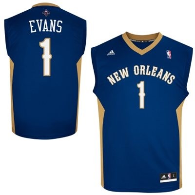 Tyreke Evans New Orleans Pelicans #1 Road Big And Tall Jersey - Blue