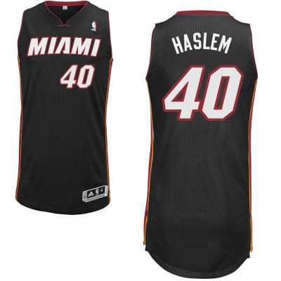 Udonis Haslem Miami Heat #40 Road Big And Tall Jersey - Black