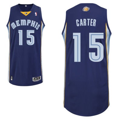 Vince Carter Memphis Grizzlies #15 Road Big And Tall Jersey - Midnight Blue