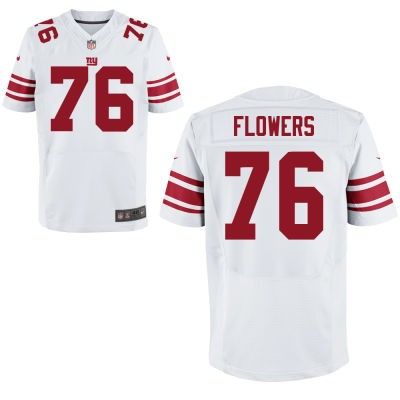 Ereck Flowers New York Giants #76 Big And Tall Jersey - White