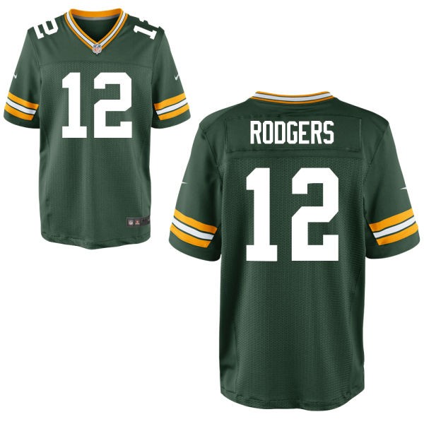 Aaron Rodgers Green Bay Packers #12 Big And Tall Jersey - Dark Green