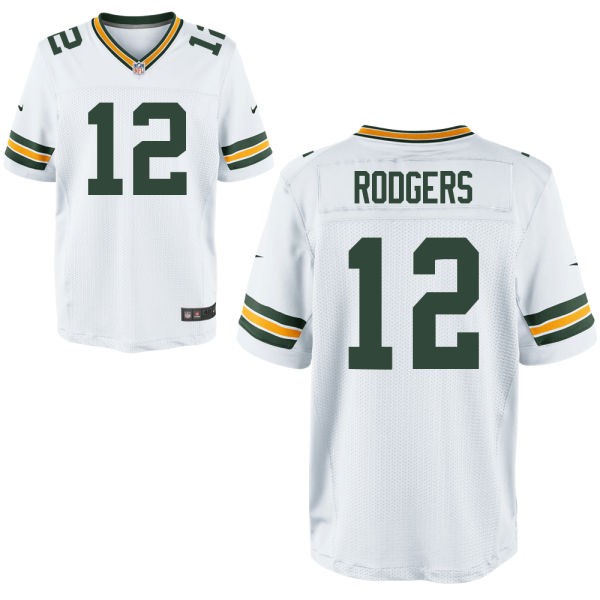 Aaron Rodgers Green Bay Packers #12 Big And Tall Jersey - White