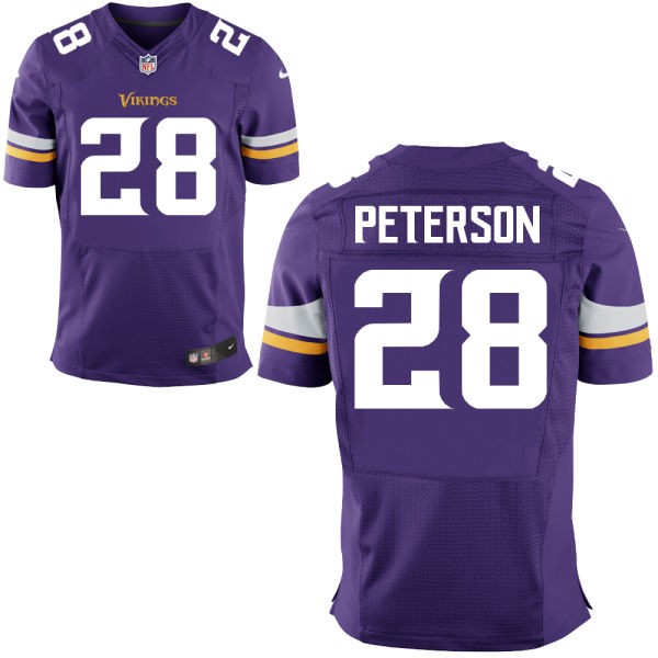 Adrian Peterson Minnesota Vikings #28 Big And Tall Jersey - Purple