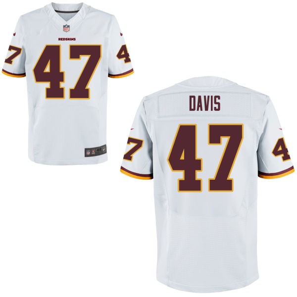 Akeem Davis Washington Redskins #47 Big And Tall Jersey - White