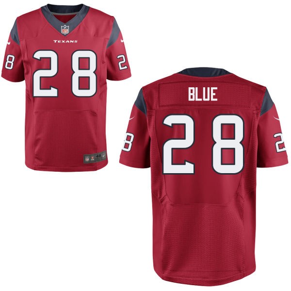 Alfred Blue Houston Texans #28 Big And Tall Jersey - Battle Red