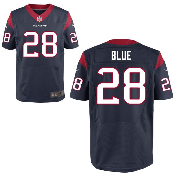 Alfred Blue Houston Texans #28 Big And Tall Jersey - Deep Steel Blue