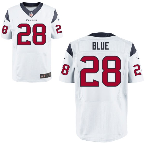 Alfred Blue Houston Texans #28 Big And Tall Jersey - Liberty White