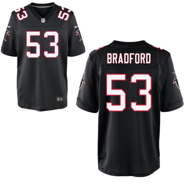 Allen Bradford Atlanta Falcons #53 Big And Tall Jersey - Black