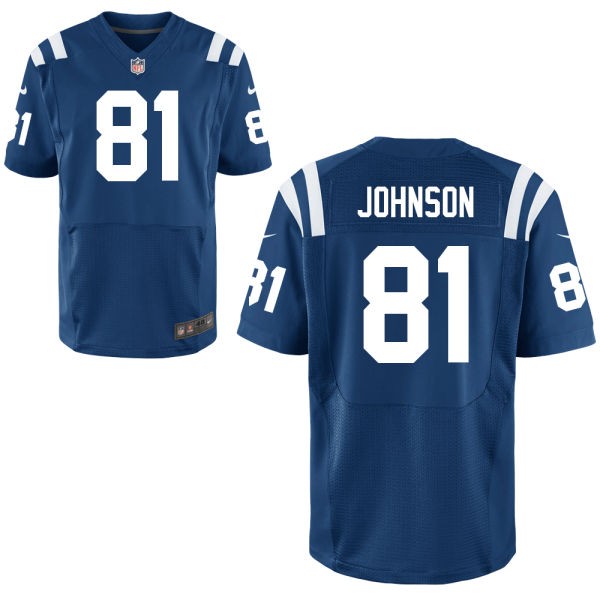 Andre Johnson Indianapolis Colts #81 Big And Tall Jersey - Speed Blue