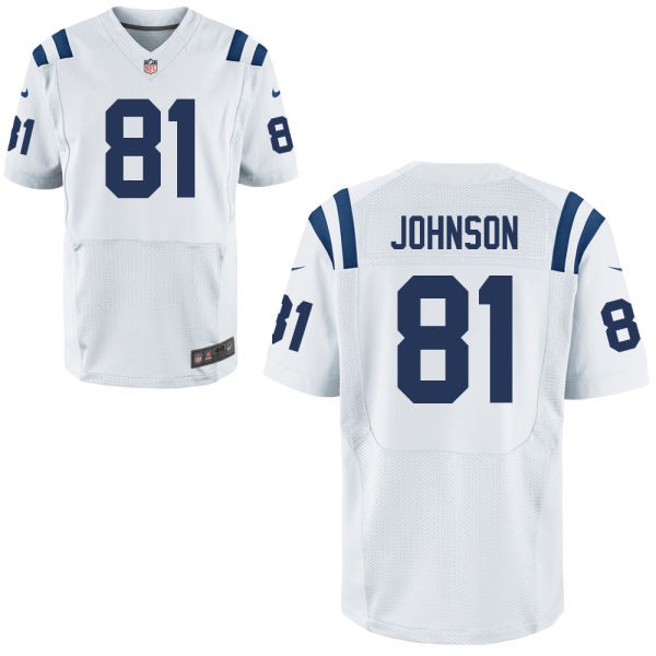 Andre Johnson Indianapolis Colts #81 Big And Tall Jersey - White