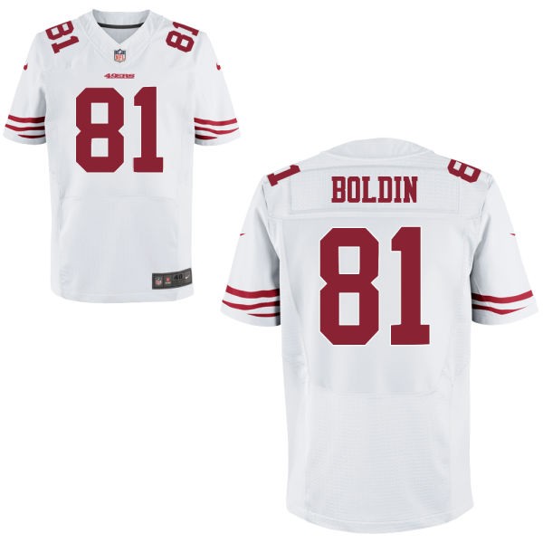 Anquan Boldin San Francisco 49ers #81 Big And Tall Jersey - White