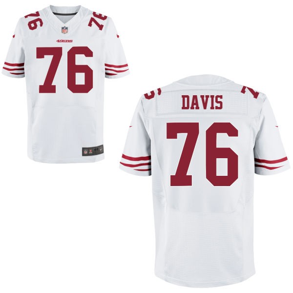 Anthony Davis San Francisco 49ers #76 Big And Tall Jersey - White