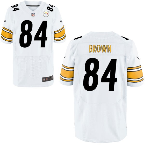 Antonio Brown Pittsburgh Steelers #84 Big And Tall Jersey - White