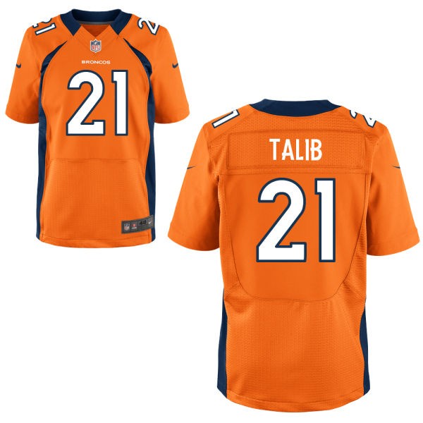 Aqib Talib Denver Broncos #21 Big And Tall Jersey - Orange