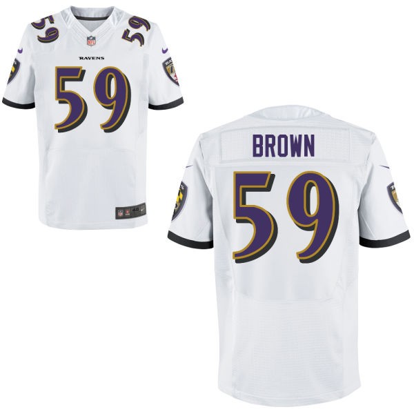 Arthur Brown Baltimore Ravens #59 Big And Tall Jersey - White