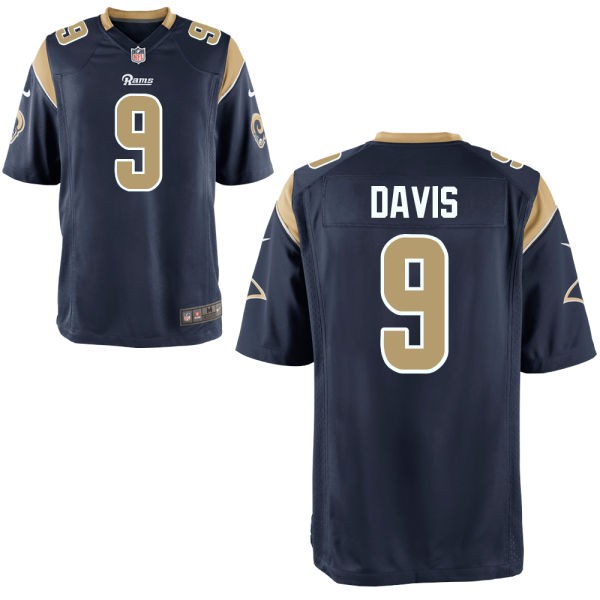 Austin Davis St. Louis Rams #9 Big And Tall Jersey - Millenium Blue