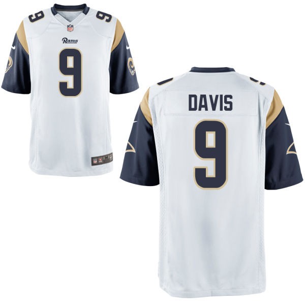 Austin Davis St. Louis Rams #9 Big And Tall Jersey - White