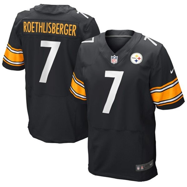 Ben Roethlisberger Pittsburgh Steelers #7 Big And Tall Jersey - Black