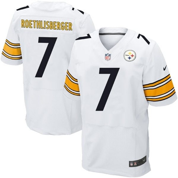 Ben Roethlisberger Pittsburgh Steelers #7 Big And Tall Jersey - White