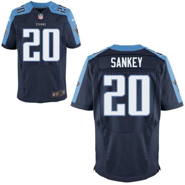 Bishop Sankey Tennessee Titans #20 Big And Tall Jersey - Navy Blue