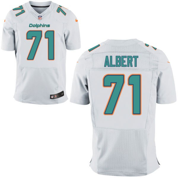 Branden Albert Miami Dolphins #71 Big And Tall Jersey - White