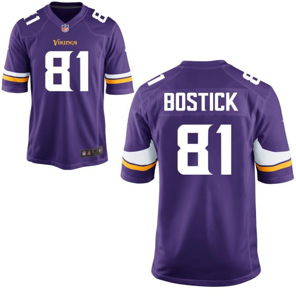 Brandon Bostick Minnesota Vikings #81 Big And Tall Jersey - Purple