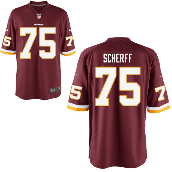 Brandon Scherff Washington Redskins #75 Big And Tall Jersey - Burgundy